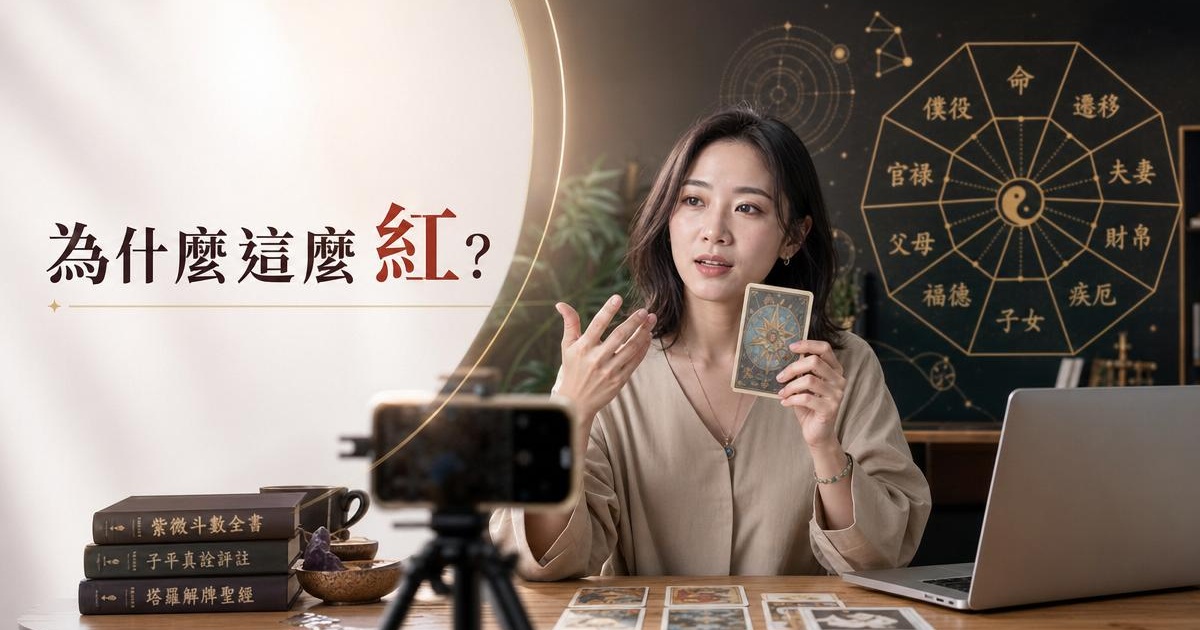 為什麼台灣命理 YouTuber 越來越紅?生態深度解析|開運NOW 文章首圖