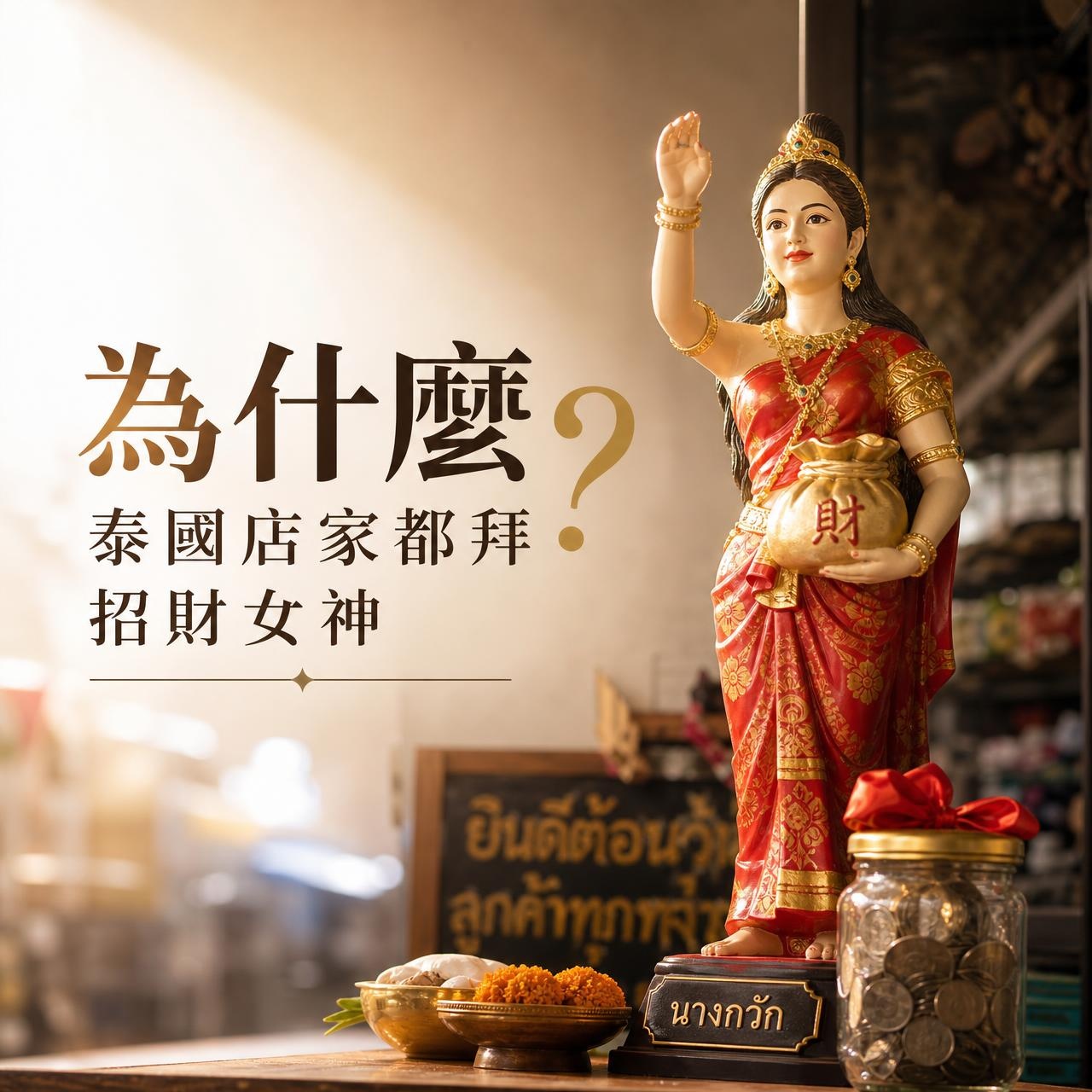 為什麼泰國店家都拜招財女神？Nang Kwak 起源深度解析｜開運NOW