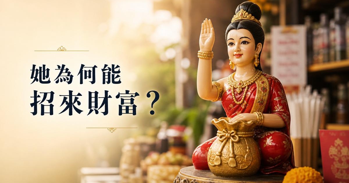 為什麼泰國店家都拜招財女神?Nang Kwak 起源深度解析|開運NOW 文章首圖