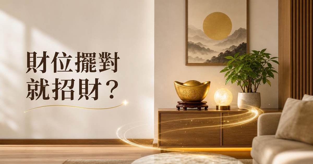 為什麼財位擺對就能招財?居家招財風水原理深度解析|開運NOW 文章首圖