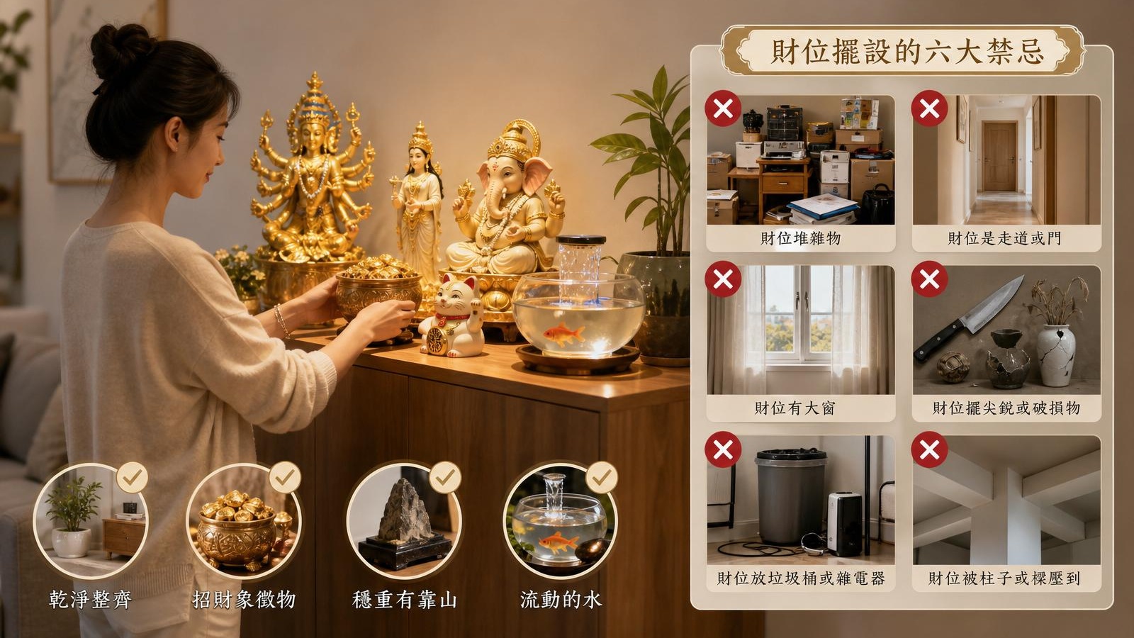 財位怎麼找?居家招財風水佈置與擺設禁忌完整懶人包|開運NOW 文章配圖 2