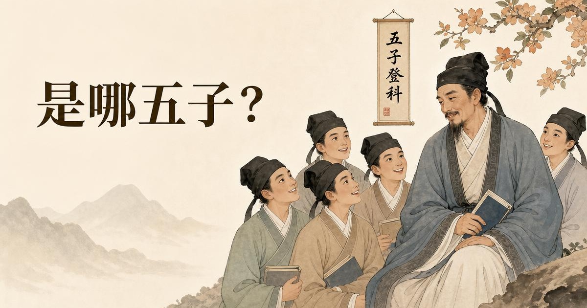 【五子登科是哪五子】千年典故一次搞懂,現代五子登科攻略與開運順序 文章首圖