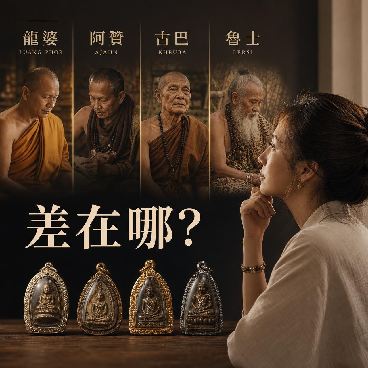 龍婆、阿贊、古巴、魯士差在哪？請泰國佛牌前必懂的 4 種稱號