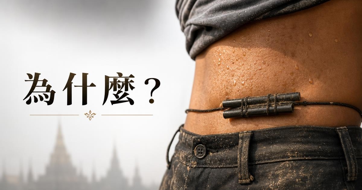 為什麼泰國人腰上綁符管？封起來的護身聖物 3 個真相 文章首圖