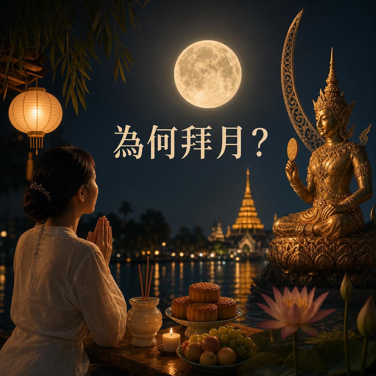 中秋節由來一次看懂：為什麼拜月許願？泰國月神藏著「15」的秘密