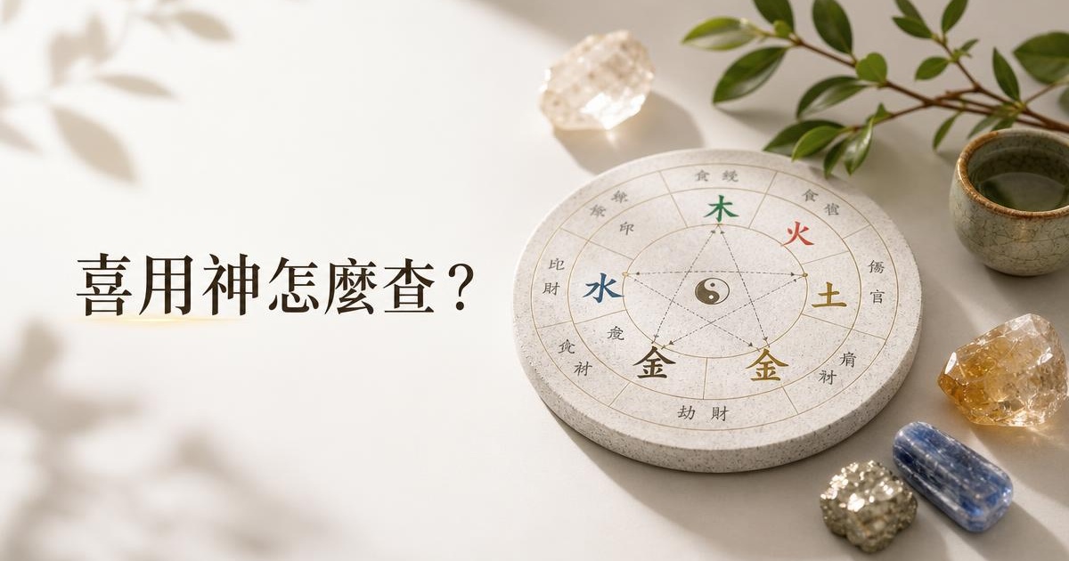 喜用神查詢怎麼查？4 步驟找出八字喜用神＋查到後 5 個用法【2026 懶人包】 文章首圖