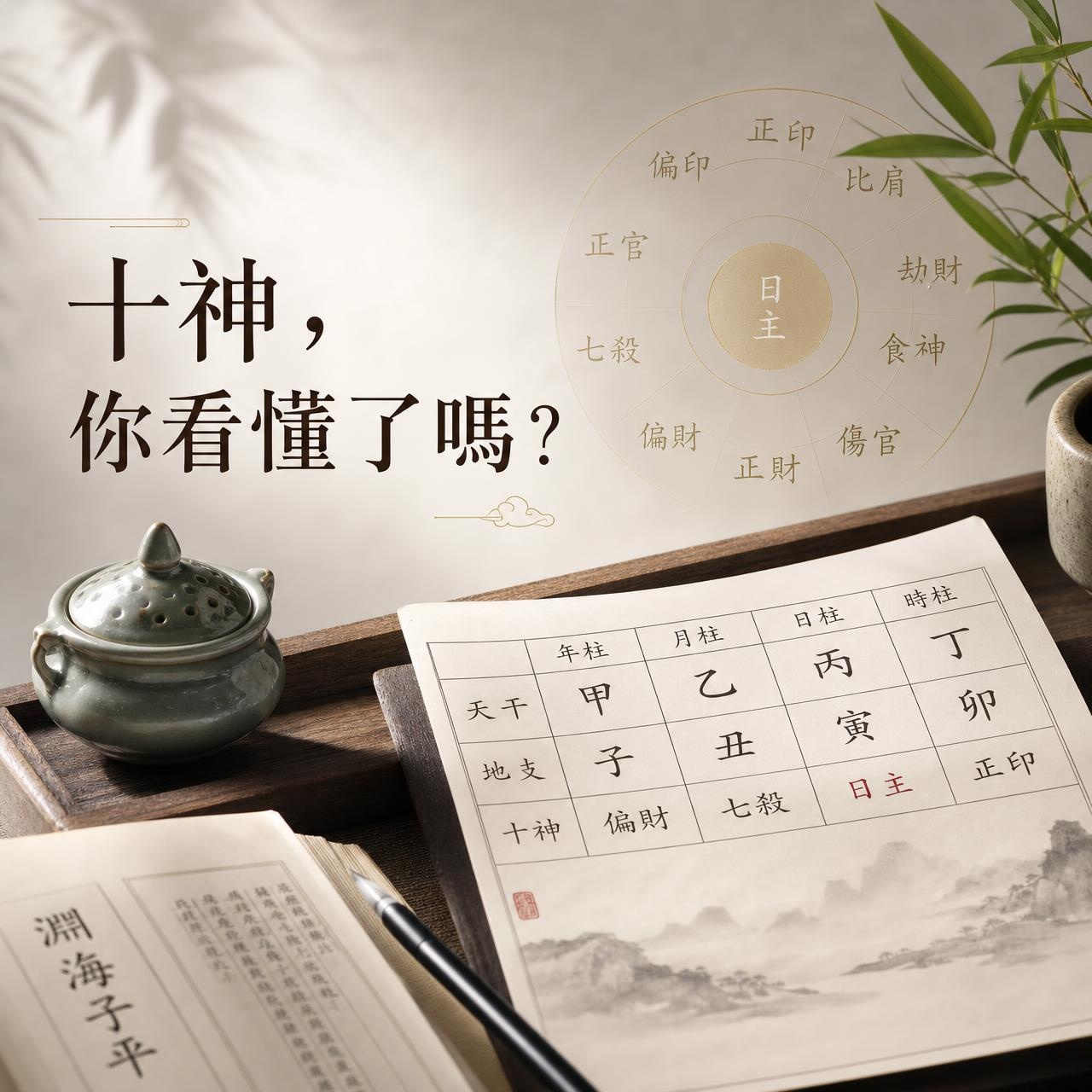 八字十神查詢怎麼查？3 步驟看懂十神意思，比肩到正印一張表搞定【2026】